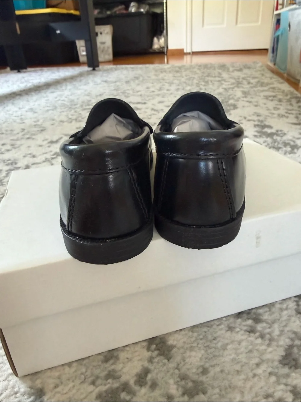 Classic Children’s Black Penny Loafers — Sleek Dress Shoe